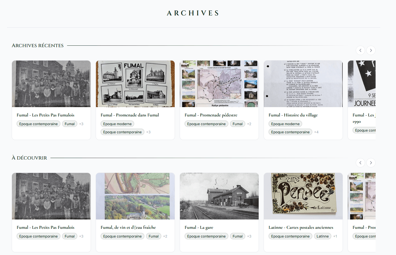 Le site public d'archives de la Commune de Braives